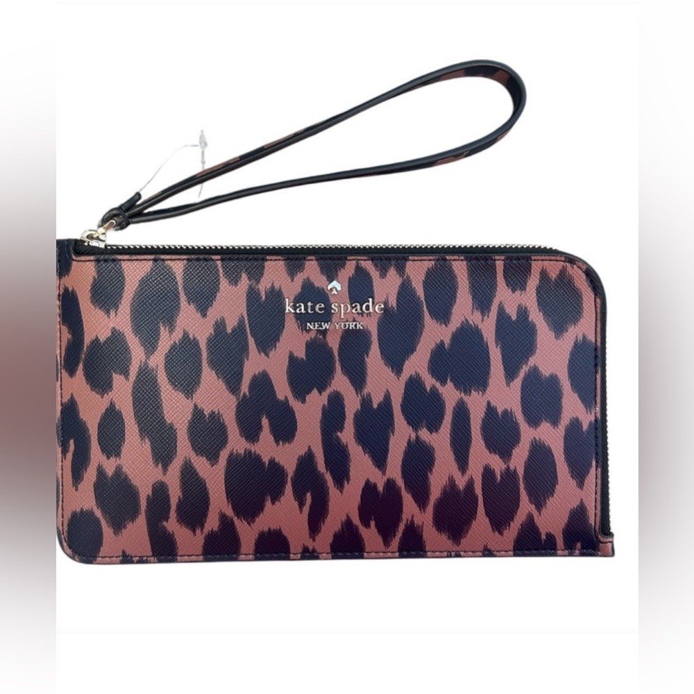 kate spade Leopard Print Wristlet - Brown/Black - Picture 3 of 11
